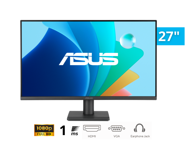 MONITOR ASUS VA279HG IPS 27 PULGADAS, 120HZ, 1MS, HDMI, DSP.
