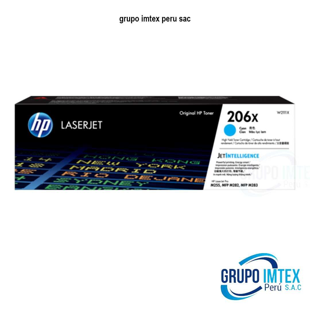 Toner HP 206x W2111X L.J. M255 Cyan 2,450 PGS