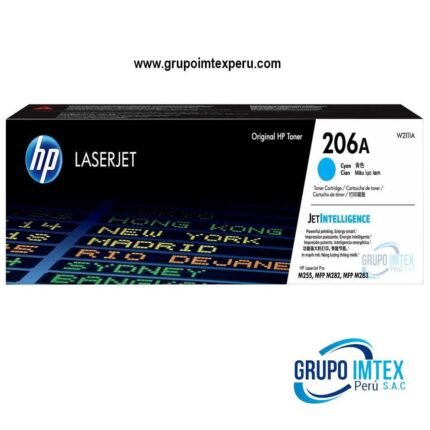TONER HP W2111A (206A) L.J. M255 CYAN 1,250 PGS - Imagen 2