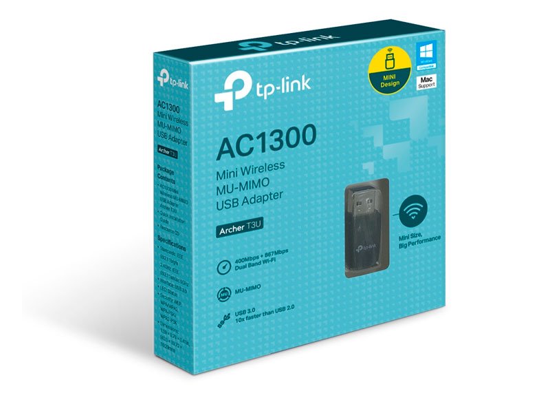 ADAPTADOR TP-LINK ARCHER T3U MU-MIMO USB