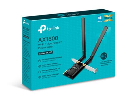 ADAPTADOR TP-LINK ARCHER TX20E AX1800 PCIE. BLUETOOTH 5.2