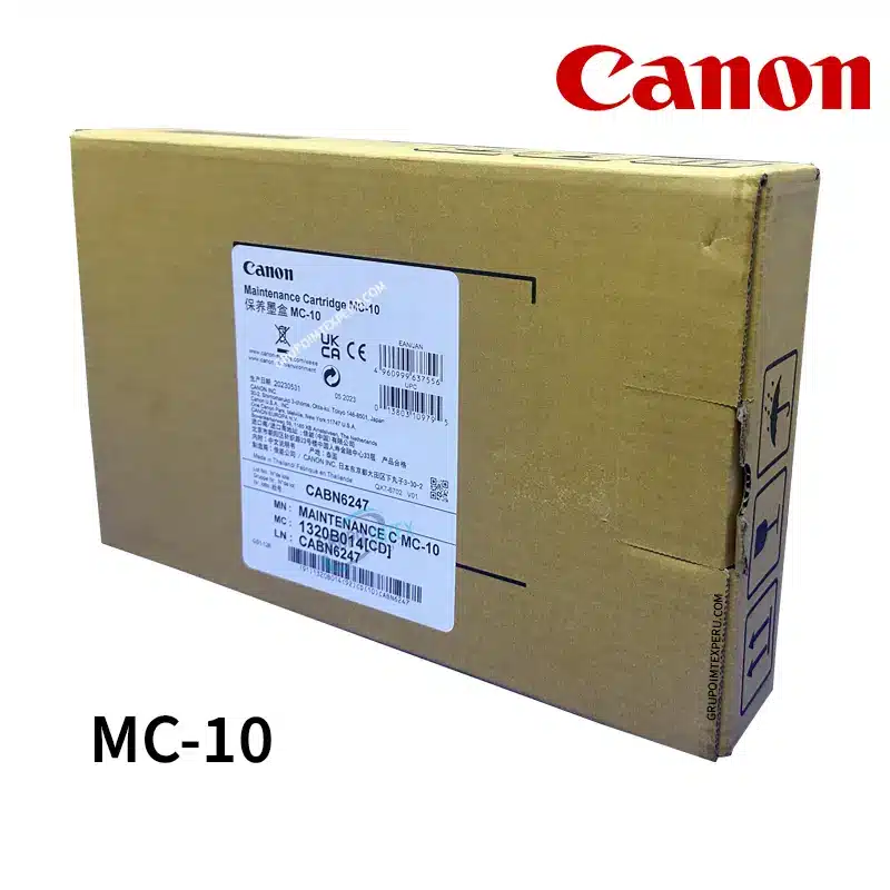 Caja De Mantenimiento Mc-10 Imageprograf Ipf670E, Ipf770, Ipf685, Ipf670.