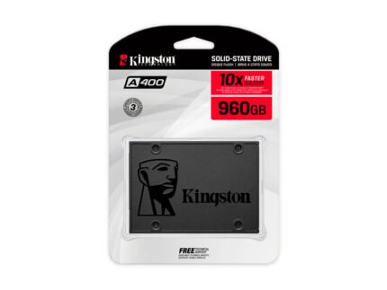 SSD KINGSTON 960GB A400 SATA3 2.5 SSD SA400S37/960G (UNIDAD EN ESTADO SOLIDO)