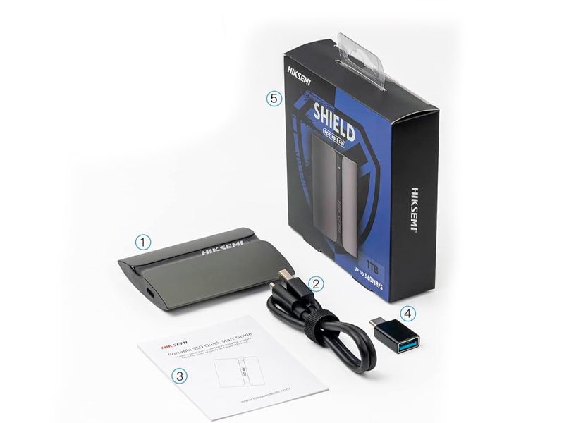 DISCO SOLIDO HIKSEMI 1TB EXTERNO  TIPO-C 560MB/ S BLACK