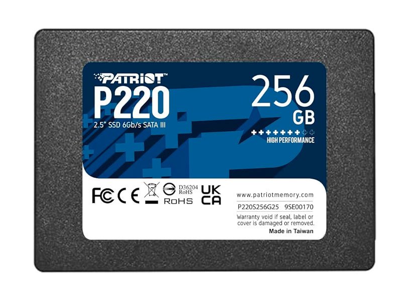 DISCO SOLIDO PATRIOT P220 256GB 2.5 SATA 3 P220S256G25