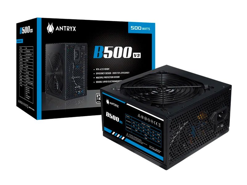 FUENTE DE PODER ANTRYX B500W V3 ATX 2.3 BOX (AP-B500V3)