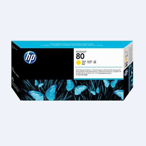 CABEZAL HP C4823A (80) YELLOW (1050C,1055C) + CLEA