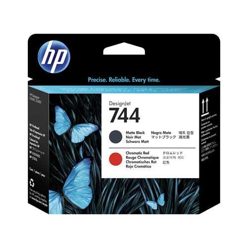 CABEZAL HP F9J88A (744) MATTE BLACK AND CHROM RED