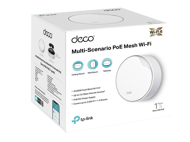 MESH TP-LINK AX3000 DECO-X50-POE X1 WIFI6