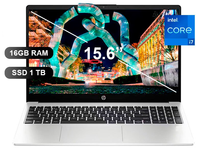 LAPTOP HP 250 G10 I7-1355U/ 16GB/ SSD 1TB/ 15.6/ FREE/ 9S7D1LS