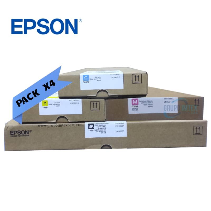 Pack Tinta Epson T05B WorkForce PX-M7080FX, PX-M7090FX