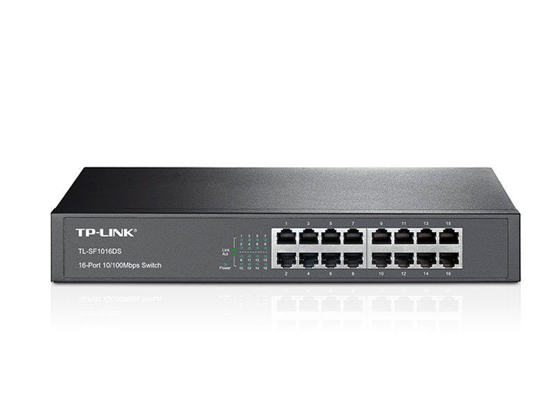 SWITCH TP-LINK 16PORT 10/100 TL-SF1016DS P/ RACK 19