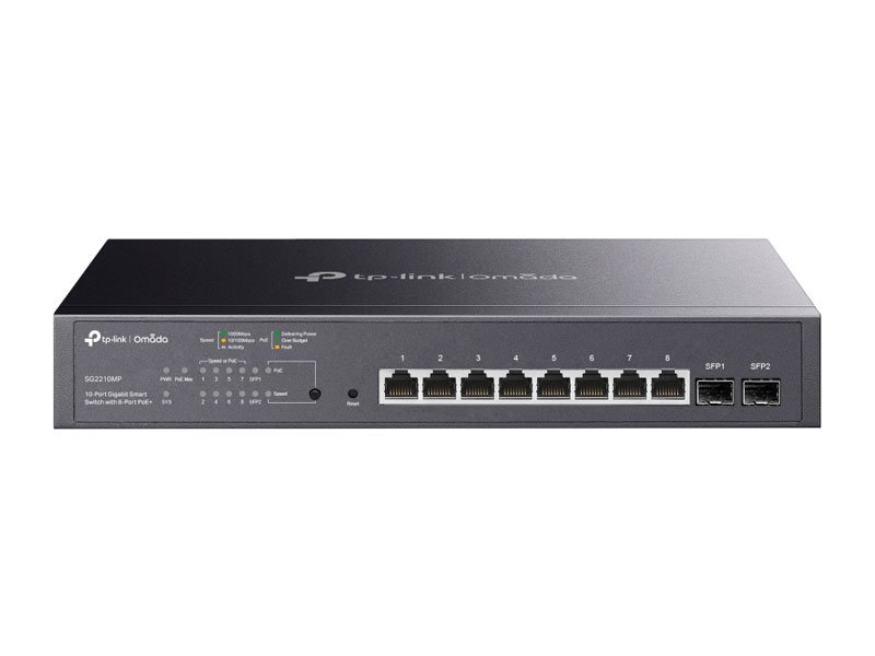SWITCH TP-LINK OMADA SG2210MP 10PORT GIGABIT SMART 8-PORT POE+
