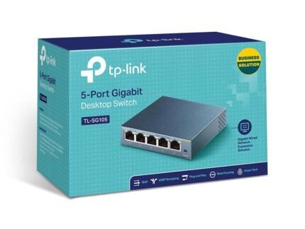 SWITCH TP-LINK TL-SG105  GIGABIT 5PTOS 10/ 100/ 1000MBPS METALICO