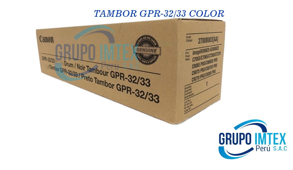 Tambor Canon Gpr-32/33 Color