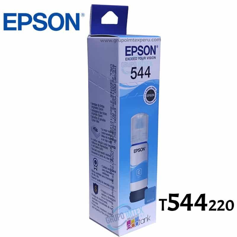 Tinta Epson T544220 544 Cyan L1110, L3110, L3210, L3150