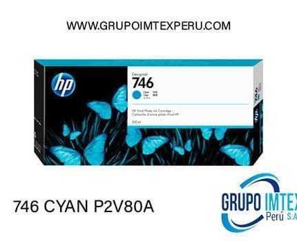 TINTA HP 746 P2V80A 300ML cyan