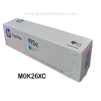 TINTA HP 992XC CYAN M0K07XC WideP77440dN