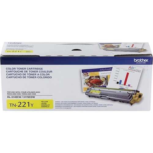 Toner Brother Tn-221Y Yellow Hl3150Cdn/Hl3170Cdw