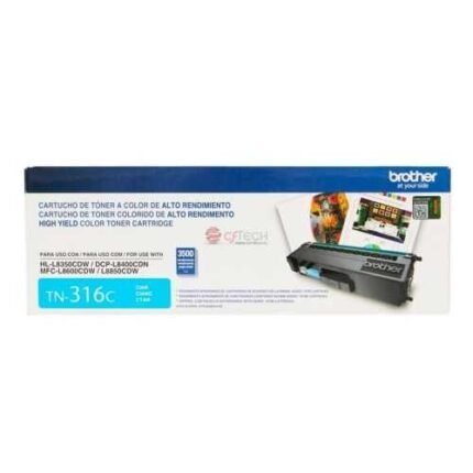 TONER BROTHER TN-316C HL-L8350/MFC-L8850 (3500 PAG) CYAN
