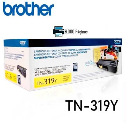 TONER BROTHER TN-319Y HL-L8350/MFC-L8850 (6000 PAG) YELLOW - Imagen 2