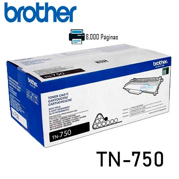 TONER BROTHER TN-750 NEGRO (HL-5450 8,000 PAG)