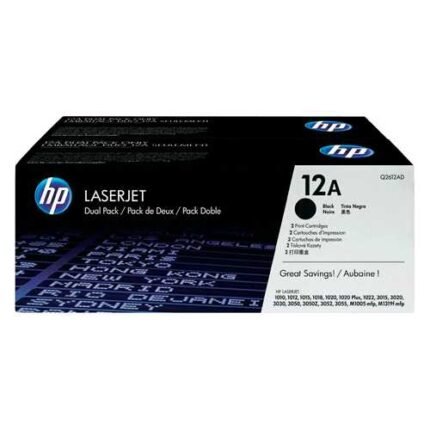 TONER HP 12AD Q2612AD PACK 2 laser jet 1012 1015 m1005, mfp1319f - Imagen 2