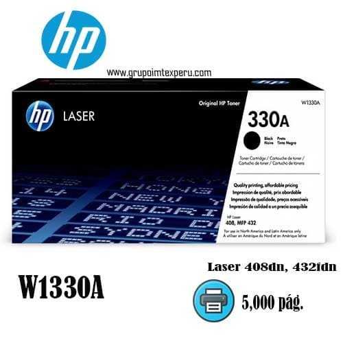 Toner hp 330a w1330a laser jet 408dn negro 5,000 paginas