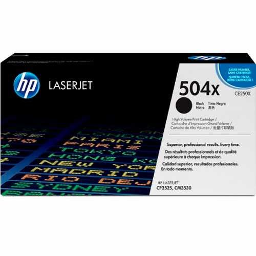 Toner hp 504x ce250x l.j. cp3525 negro
