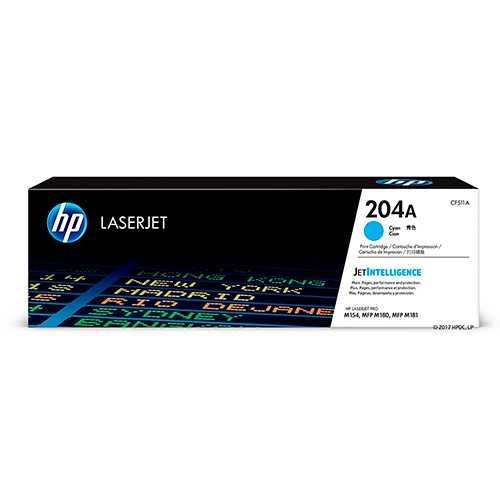 TONER HP CF511A (204A) LJ PRO M154 CYAN 900 PGS