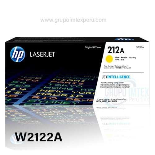 TONER HP W2122A 212A L.J. M555 YELLOW 4,500 PGS