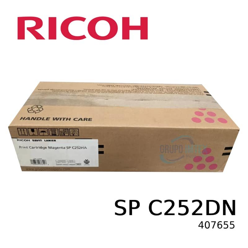 TONER RICOH 407655 SP C252DN MAGENTA 6,000 PAG