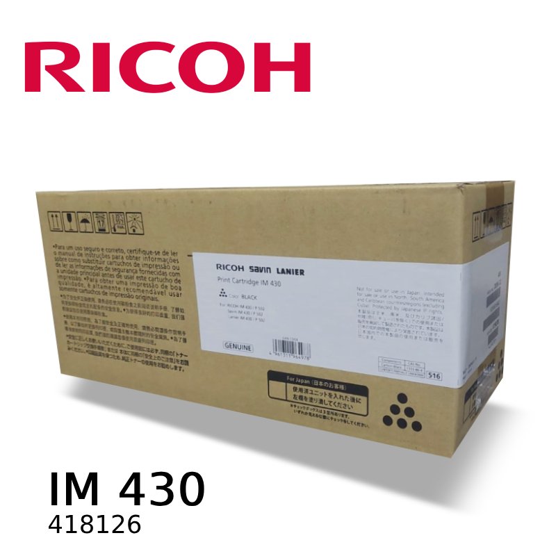 TONER RICOH 418126 IM430 NEGRO