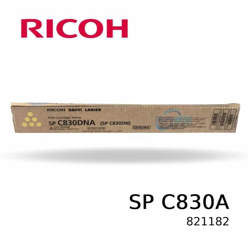 TONER RICOH 821182 SP C830A YELLOW 16KPG
