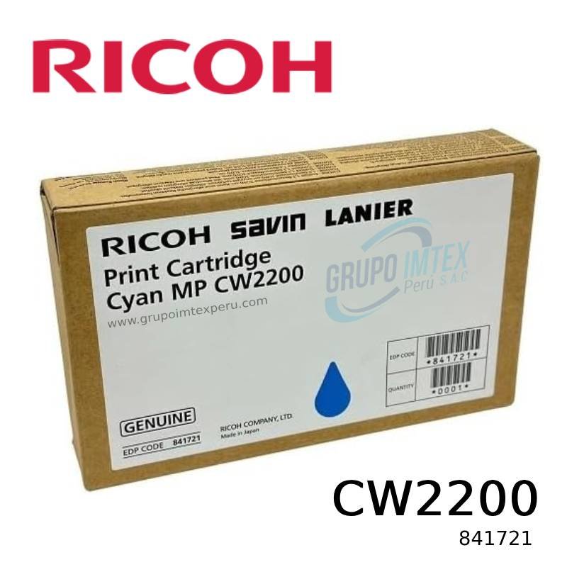 TONER RICOH 841721 MP CW2200/2201 CYAN