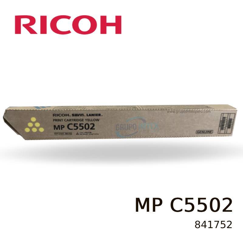 TONER RICOH 841752 MP C5502 YELLOW 22.5KPG