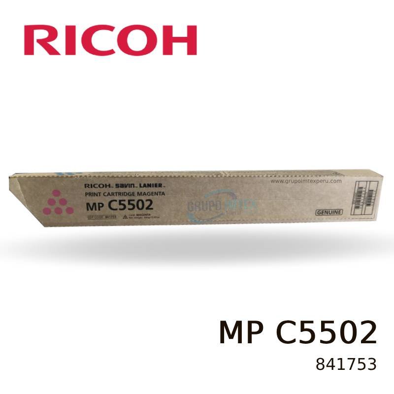 TONER RICOH 841753 MP C5502 MAGENTA 22.5KPG