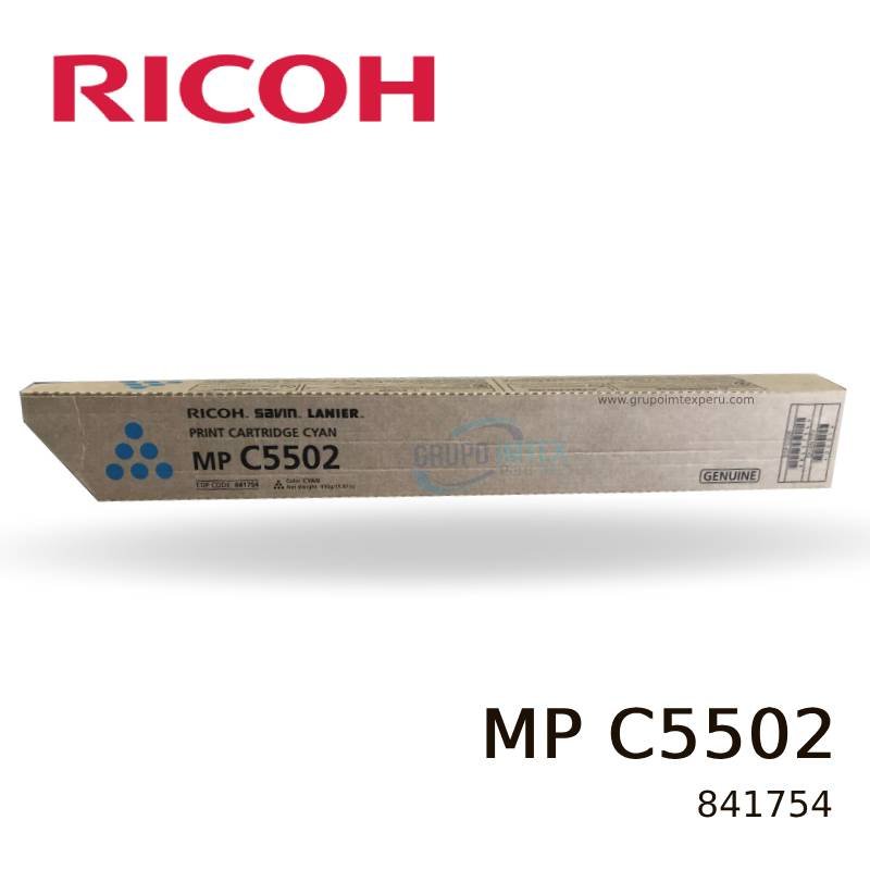 TONER RICOH 841754 MP C5502 CYAN 22.5KPG