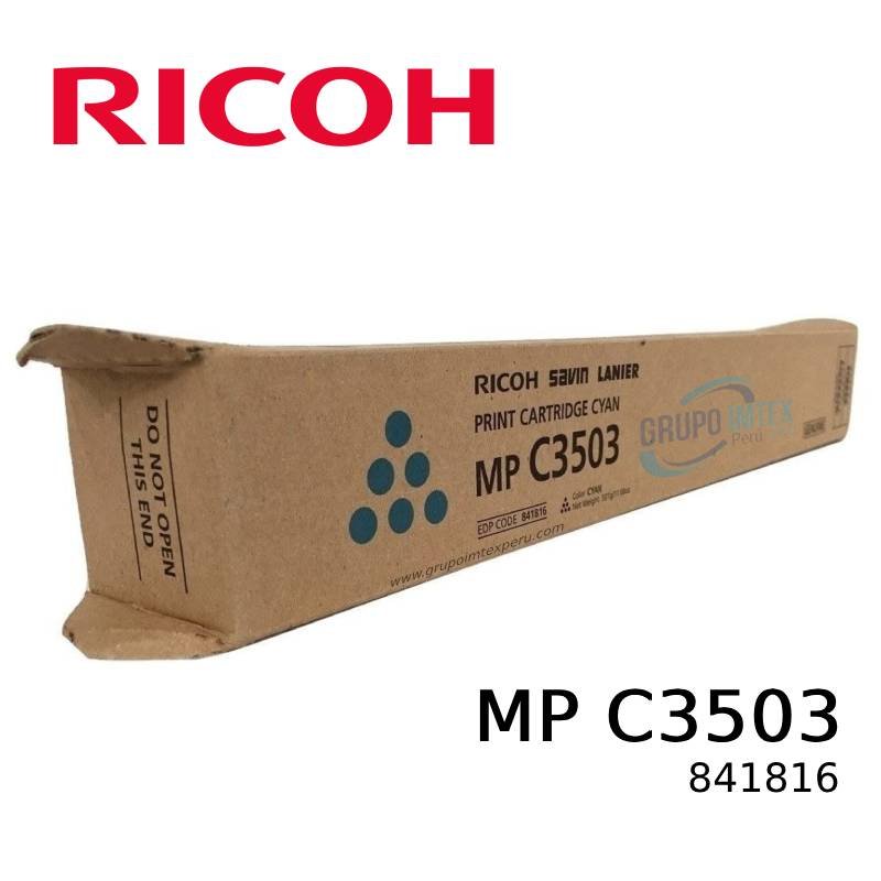 TONER RICOH 841816 CYAN MP C3003 MP C3503 18 KPG