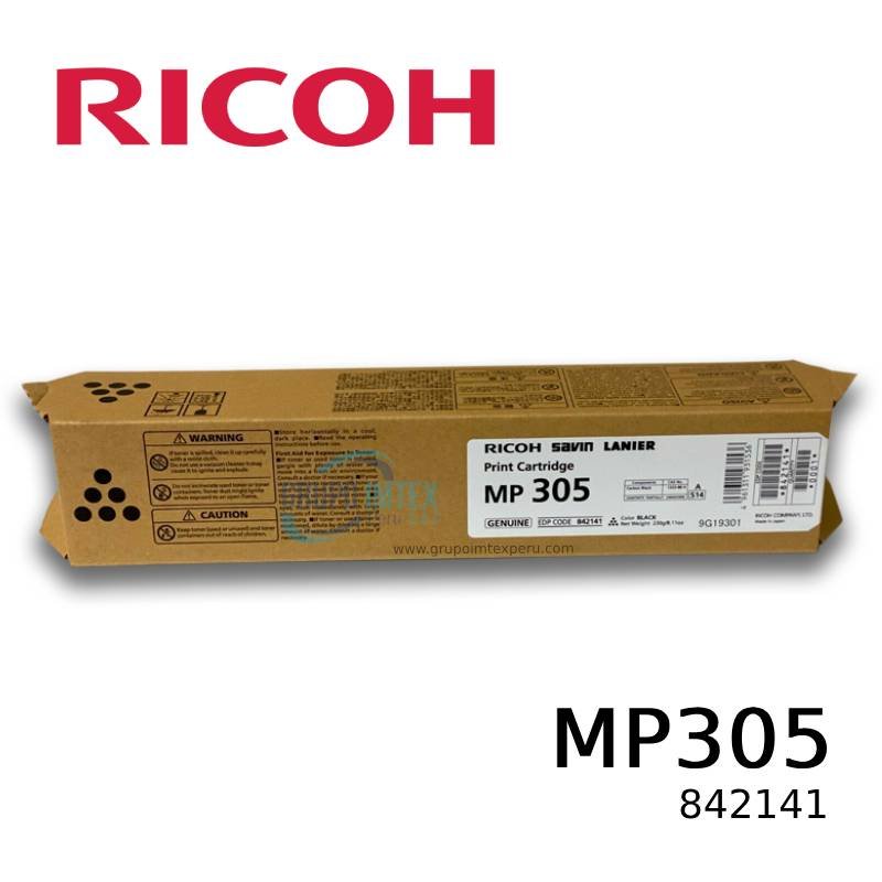 TONER RICOH MP 305 842141 9,000 PAG