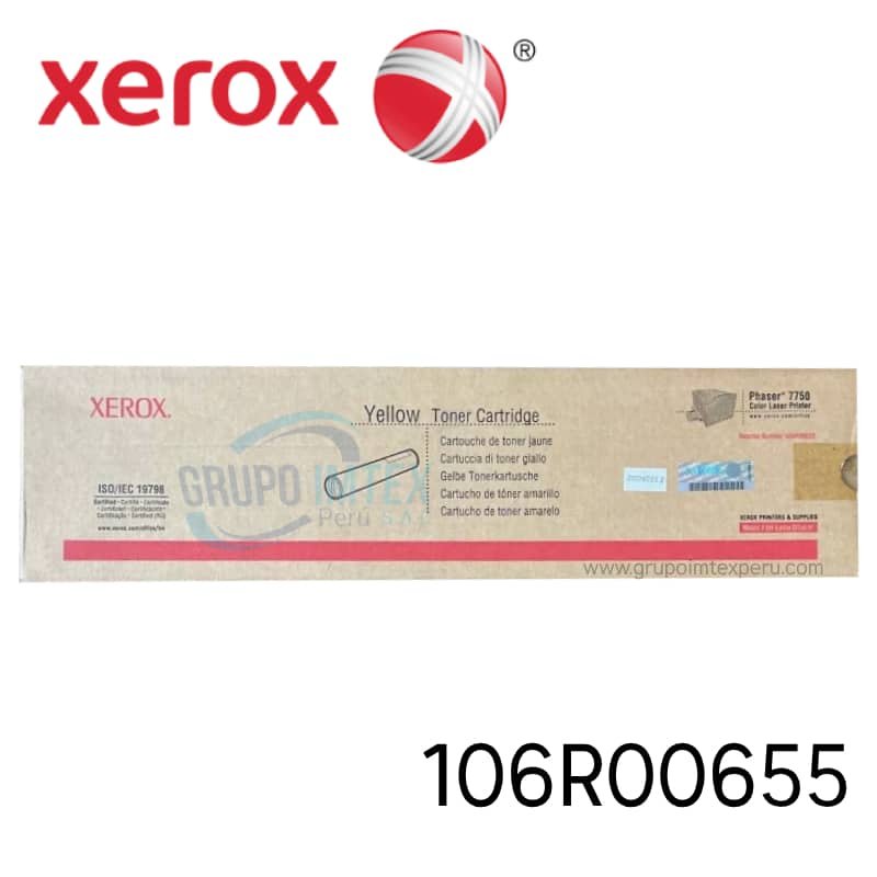 TONER XEROX 106R00655 PHASER 7750 YELLOW