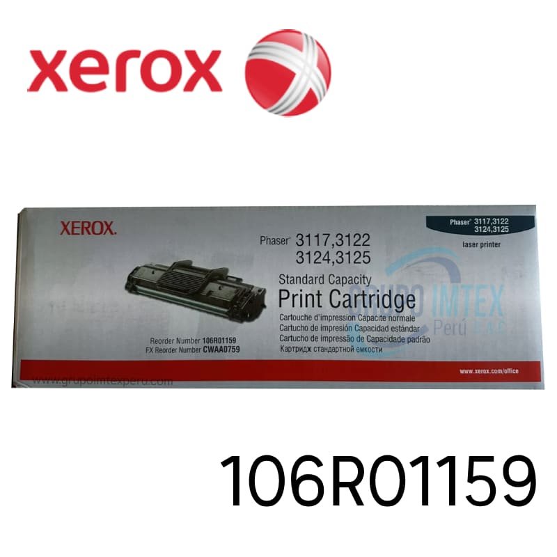 TONER XEROX 106R01159 PHASER 3117/3122