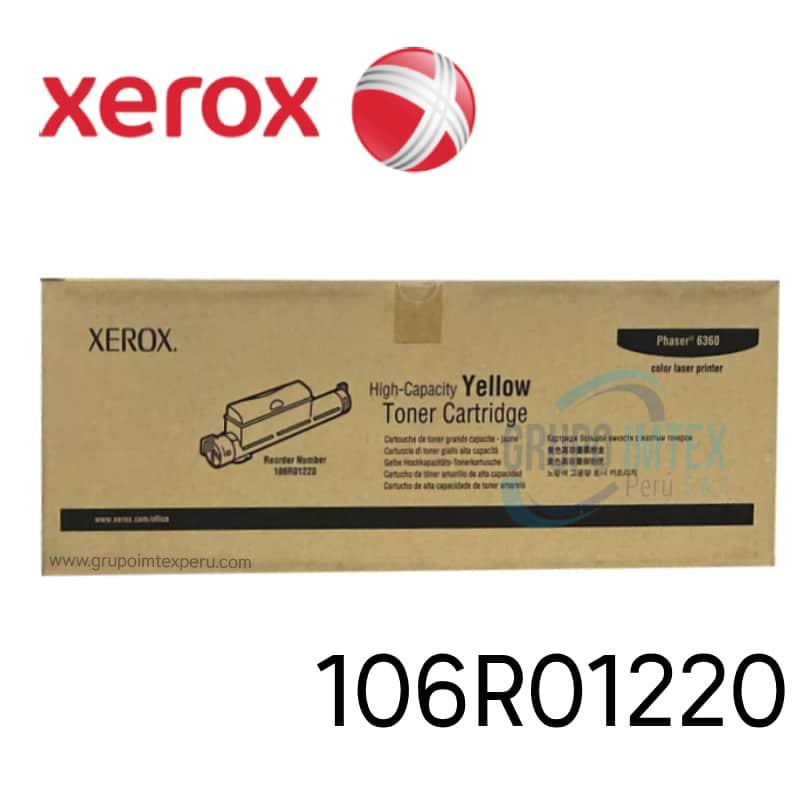 TONER XEROX 106R01220 YELLOW ALTA CAPAC