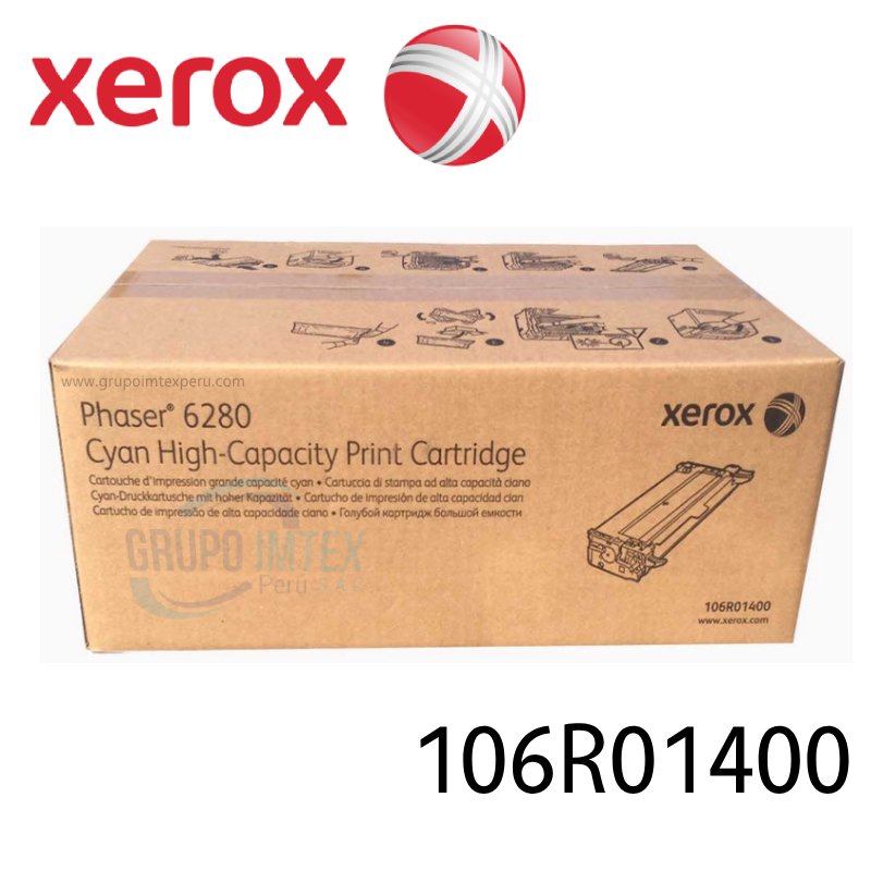 TONER XEROX 106R01400 PHASER 6280 CYAN
