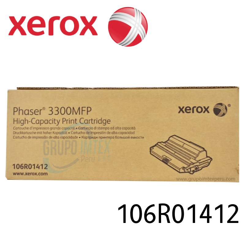 TONER XEROX 106R01412 PHASER 3300