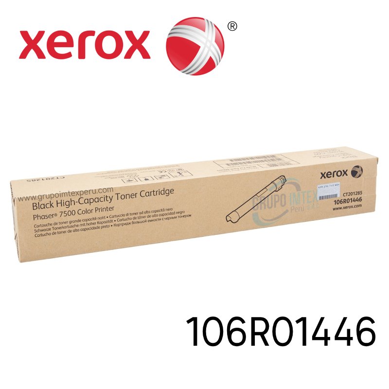 TONER XEROX 106R01446 BLACK PHASER 7500