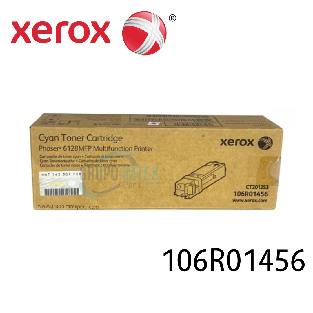 TONER XEROX 106R01456 CIAN PHASER 6128
