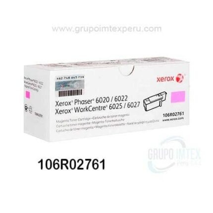 TONER XEROX 106R02761 MAGENTA PARA PHA 6020 / 6022