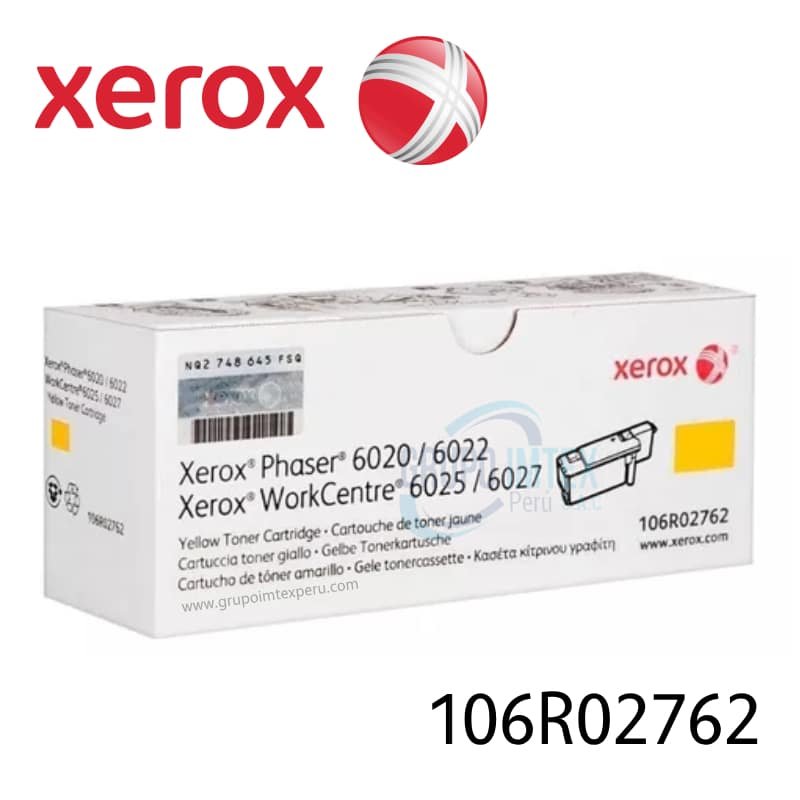 TONER XEROX 106R02762 YELLOW PARA PHASER 6020/6022