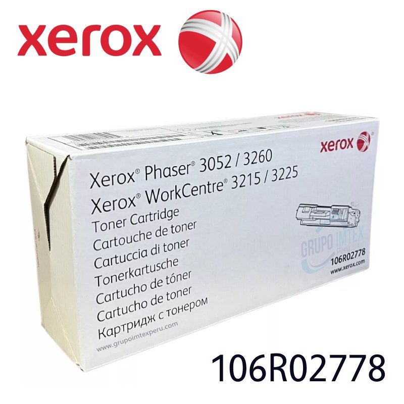 TONER XEROX 106R02778 PARA 3225 – 3260